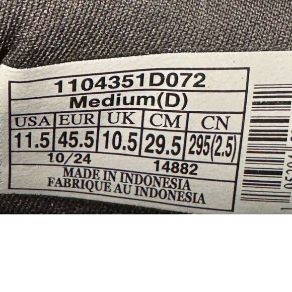 Brooks Revel 7 Supportive Running Shoes Men’s Size 11.5 EU 45.5 Black/Gum Sole N - Picture 13 of 14